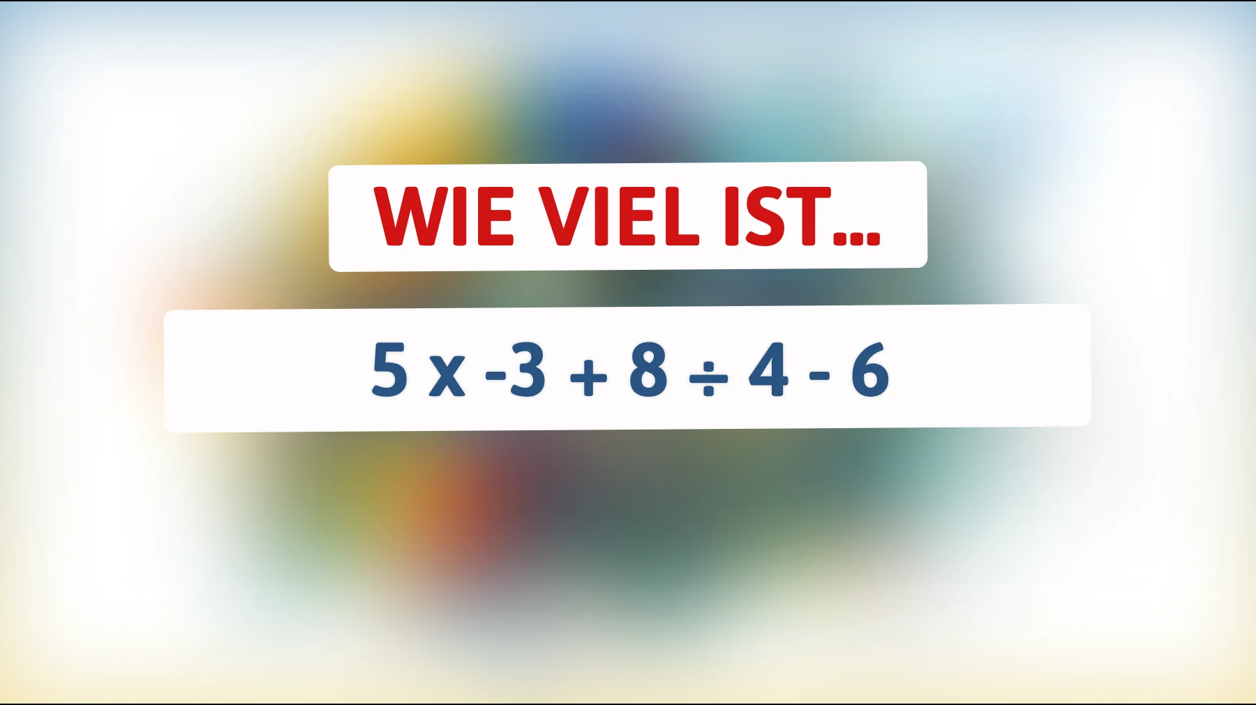 Nur 1% der Menschen können dieses Mathe-Rätsel lösen: Schaffst du es, die richtige Antwort zu finden?"