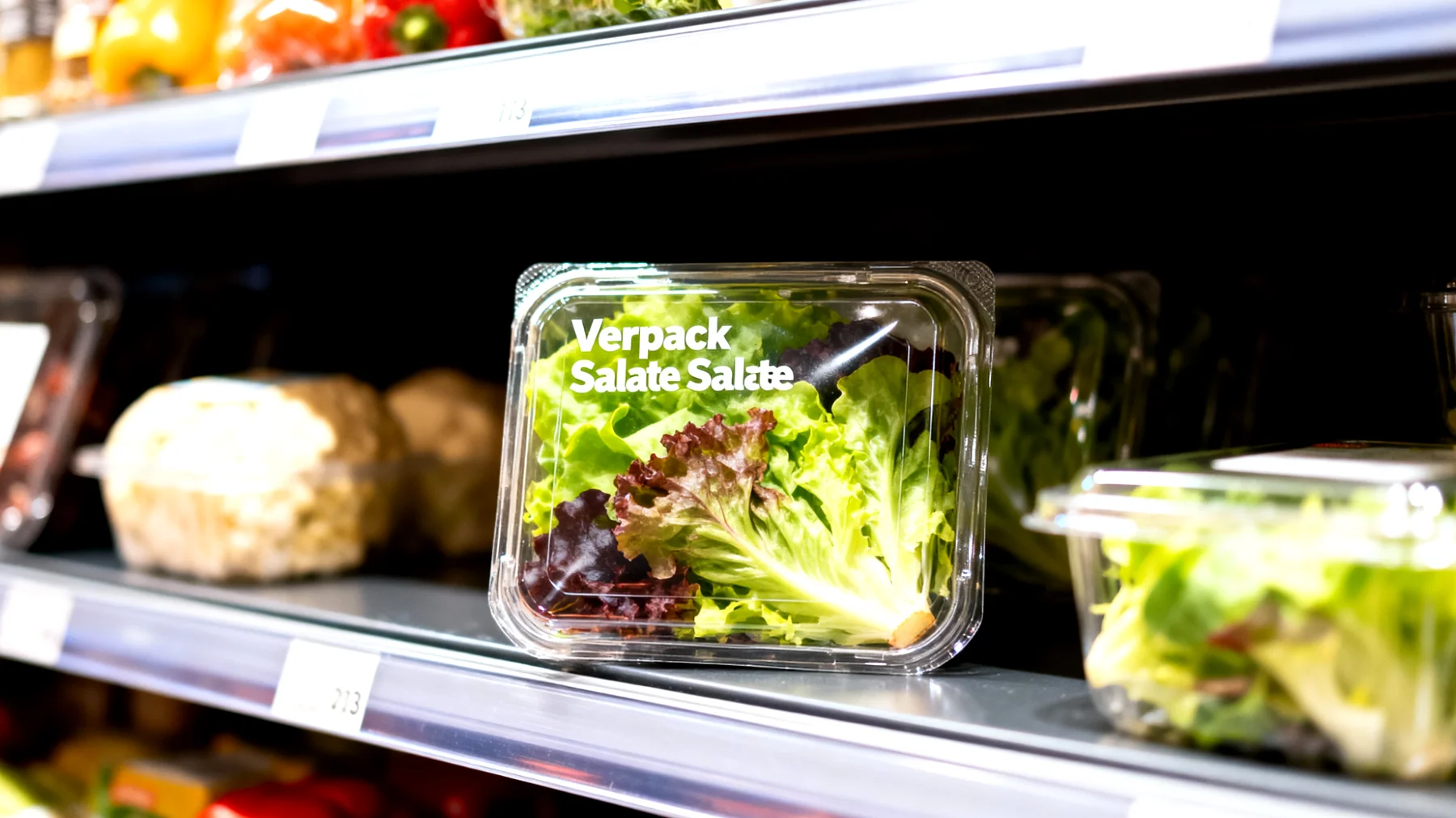 Verpackte Salate"