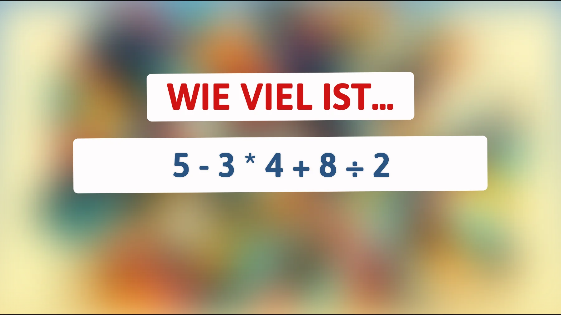 Löse dieses Rätsel, das nur die klügsten Köpfe knacken können: Bist du schlau genug, um die richtige Lösung zu finden?"