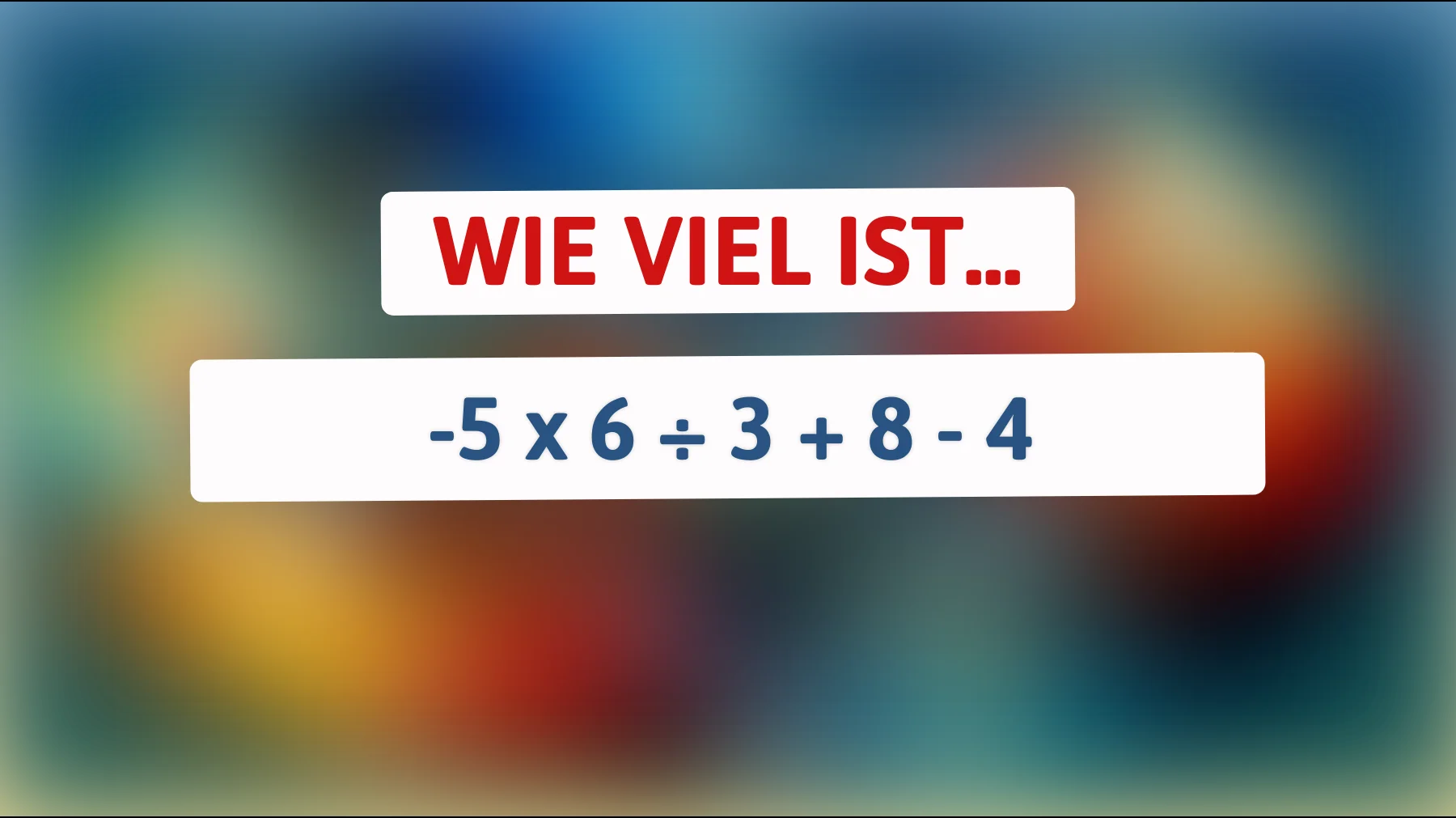 Nur 1% der Menschen lösen dieses mathematische Rätsel! Bist du schlauer als der Rest?"