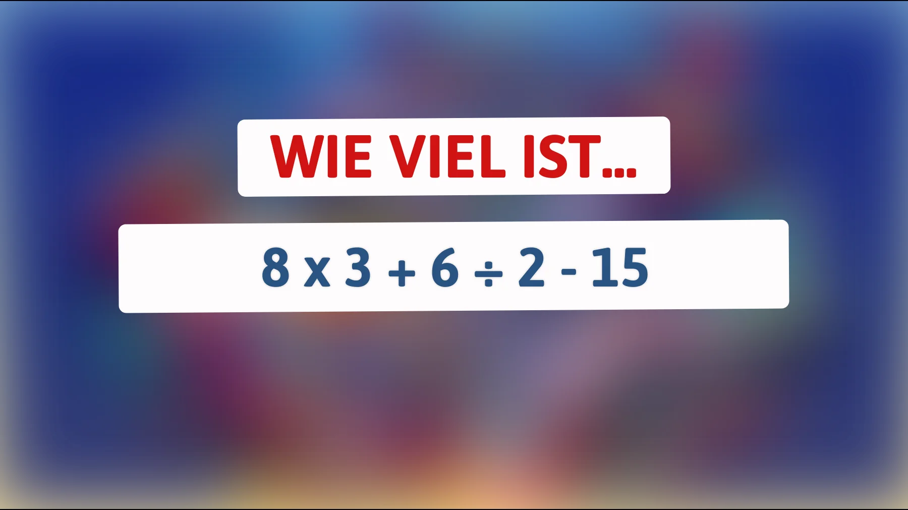 Nur 1% können dieses mathematische Rätsel lösen! Bist du bereit für die Herausforderung?"