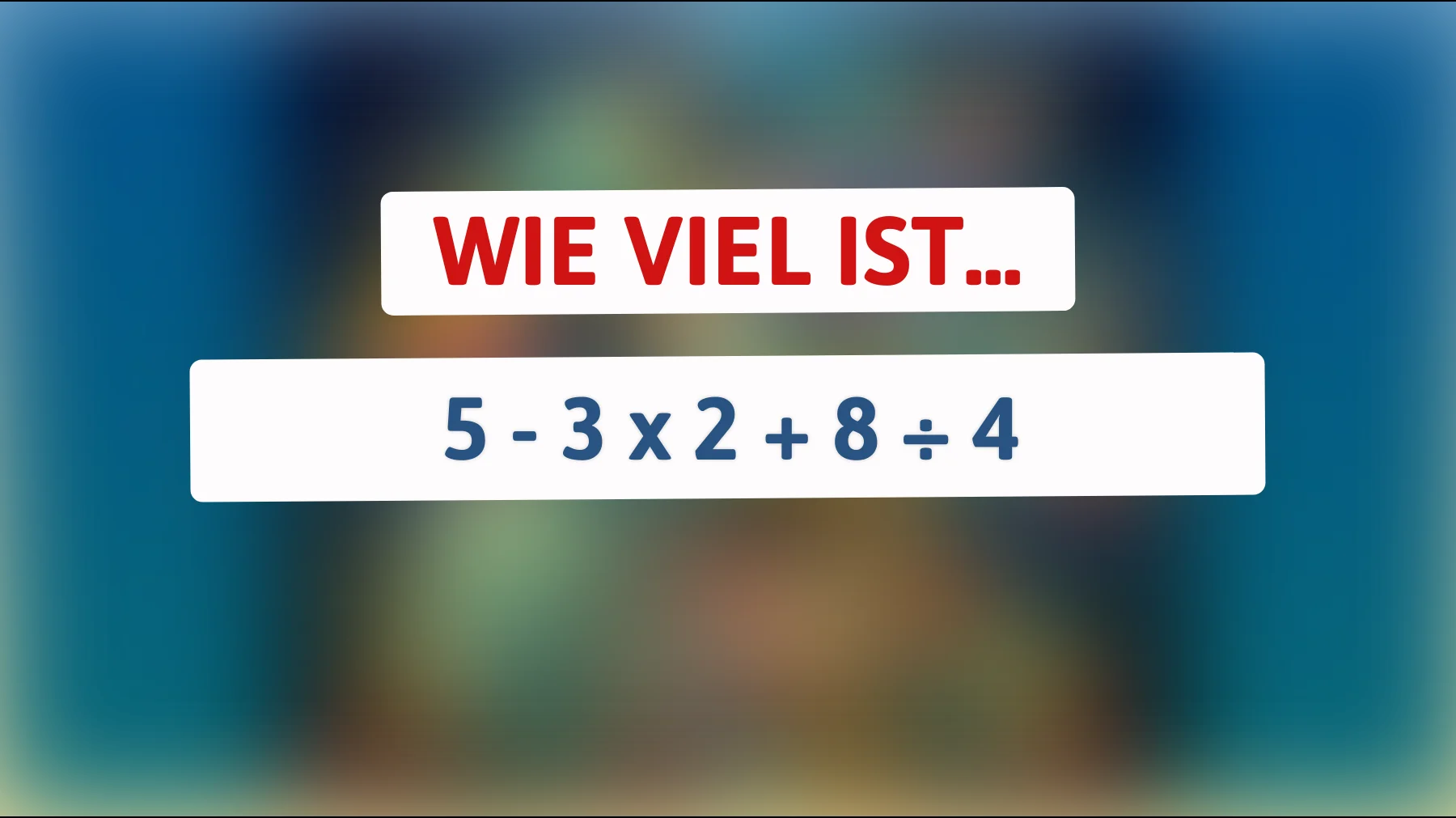 Nur 1% können es lösen: Bekommst du bei diesem simplen Rätsel die richtige Lösung raus?"
